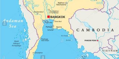 Bangkok, thailand peta dunia