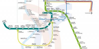 Kota Bangkok peta kereta api