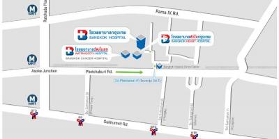 Peta bangkok hospital
