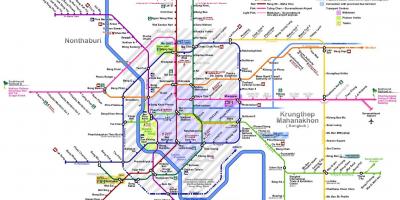 Bangkok peta kereta bawah tanah 2016