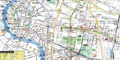 Bangkok pelancong peta bahasa inggeris